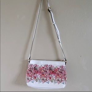 Elliot Lucca purse spring floral white shoulderbag